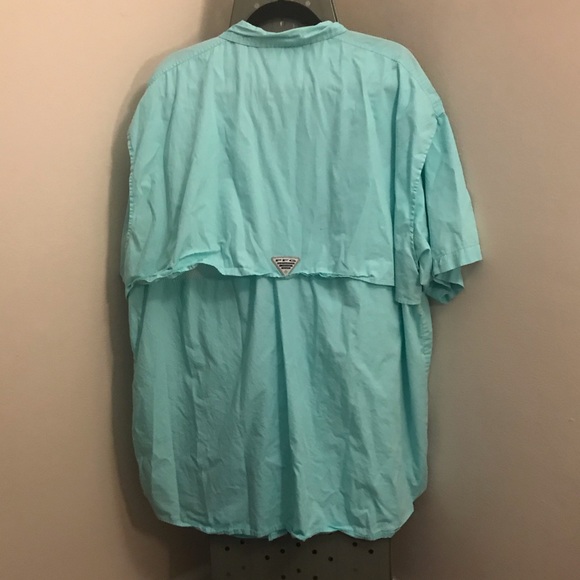 Columbia PFG Fishing Gear Aqua Size XXL/ 2X - Picture 2 of 6
